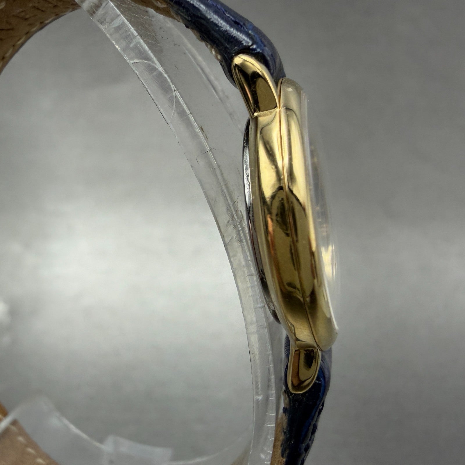 Givenchy Watch Women 24mm Blue Dial Gold Tone Round Swiss New Battery W/Box3