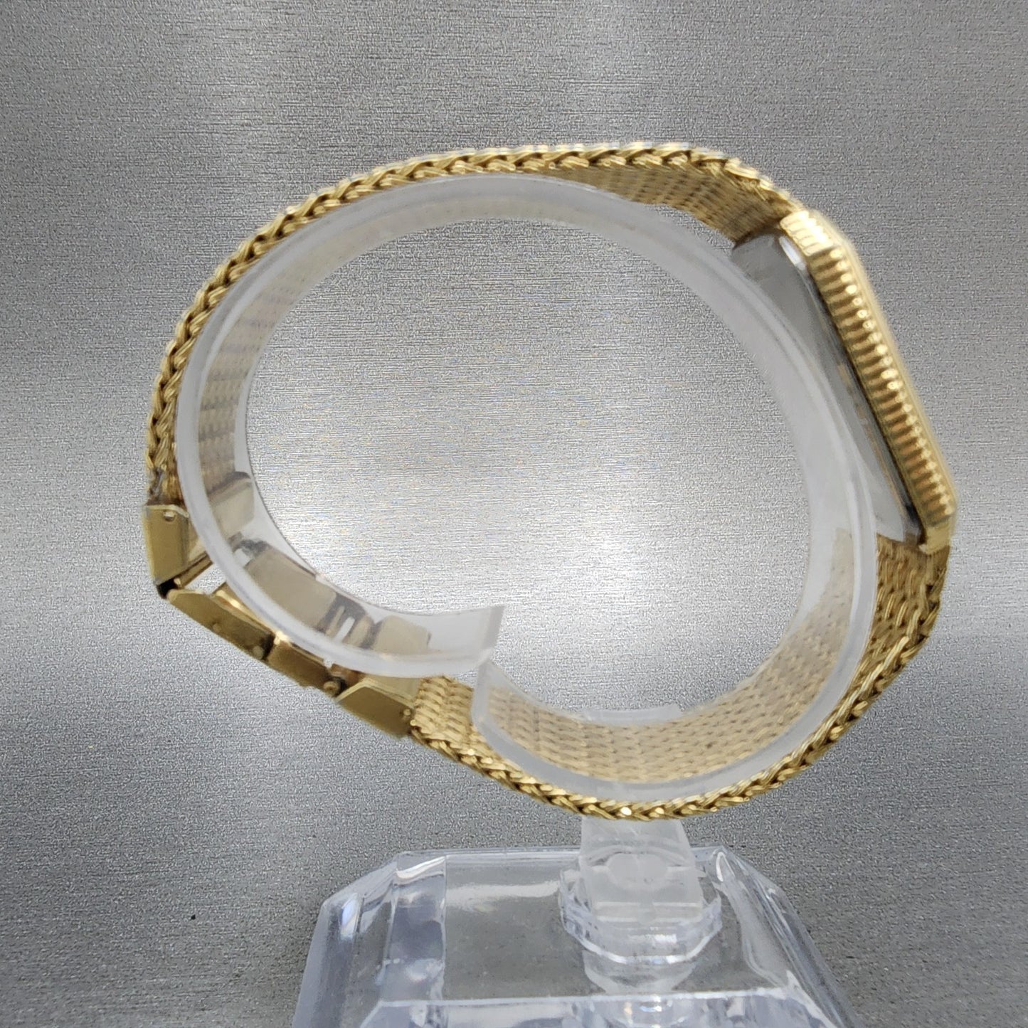 Bulova Tank Watch Men 26mm Champagne Dial Gold Tone Octagon PARTS9