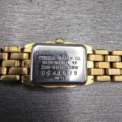 Citizen Elegance Watch Women 14mm MOP Dial Gold Tone 2200-S14960 New Battery10