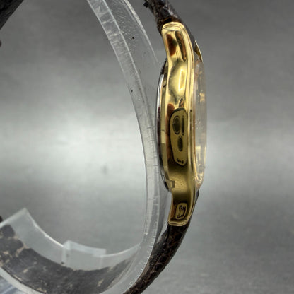 Seiko Exceline Watch Women 23mm Champagne Dial Gold Tone 1221-0160 New Battery3