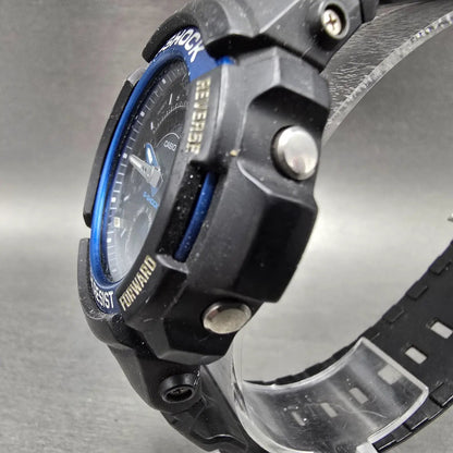 Casio G-Shock AW-591 Watch Men 47mm Black Black Analog Digital Alarm Chrono PART3