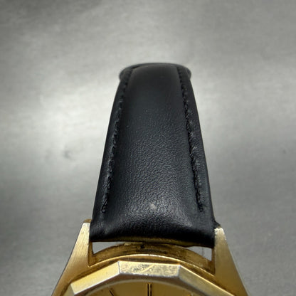 Citizen CQ Watch Men 35mm Gold Tone Gold Tone Daydate 6100-S16725 New Battery4
