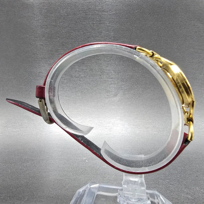 Gucci 6000L Watch Women 23mm Cream Dial Gold Plated Round VTG PARTS9