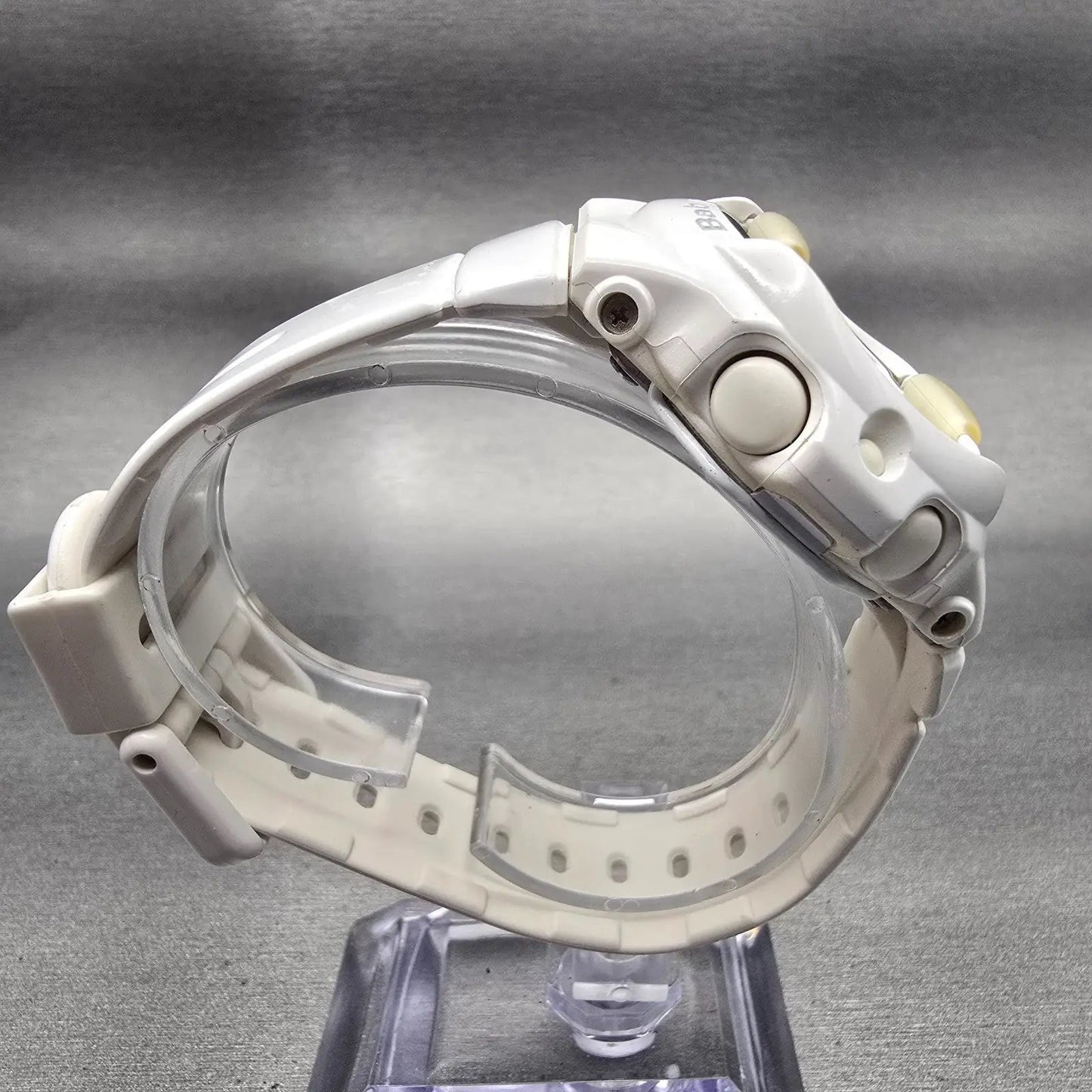 Casio Baby-G BG-169R Watch Women 42mm White Dial White Tone Alarm Chrono New Bat8