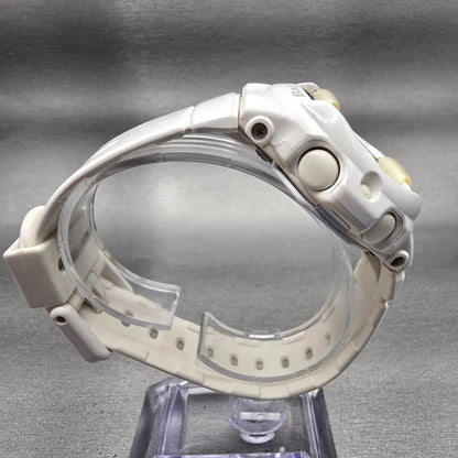 Casio Baby-G BG-169R Watch Women 42mm White Dial White Tone Alarm Chrono New Bat8