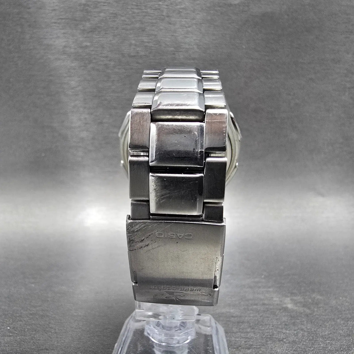 Casio WVA-430J Watch Men 3mm Blue Dial Silver Alarm Chrono WaveCeptor PARTS9