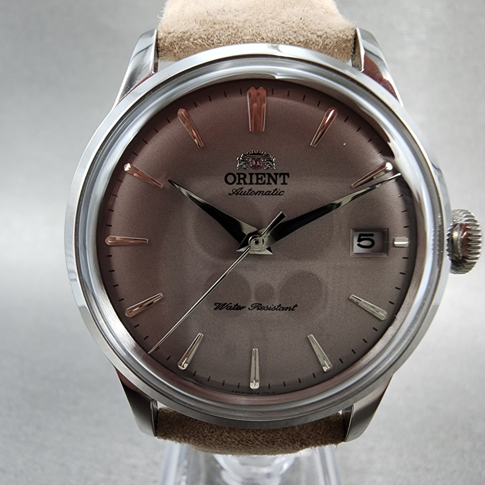 Orient Bambino Watch Men38mm Gray Dial Steel Date Automatic RAAC0M07N W/Box2