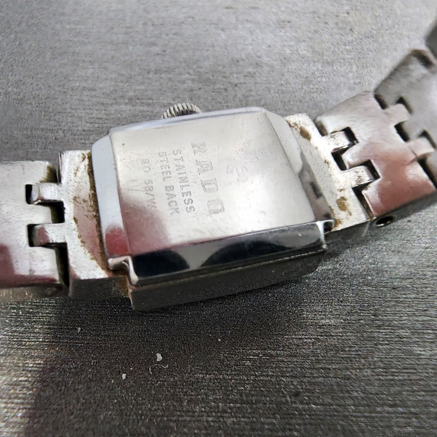 Rado Tank Watch Women 16mm Silver Dial Silver Tone Manual Wind Runs VTG9