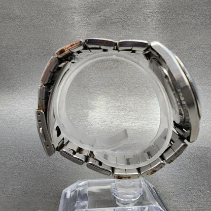 Seiko Watch Men 37mm White Dial Silver Tone Round Daydate 7n439080 PARTS9