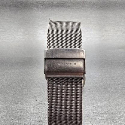 Skagen Sundby Watch Men 37mm Gray Dial Titanium Date 233XLTTM New Battery7
