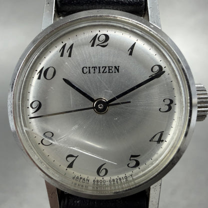 Citizen Watch Women 20mm Silver Dial Silver Tone Round Manual Wind Runs VTG1