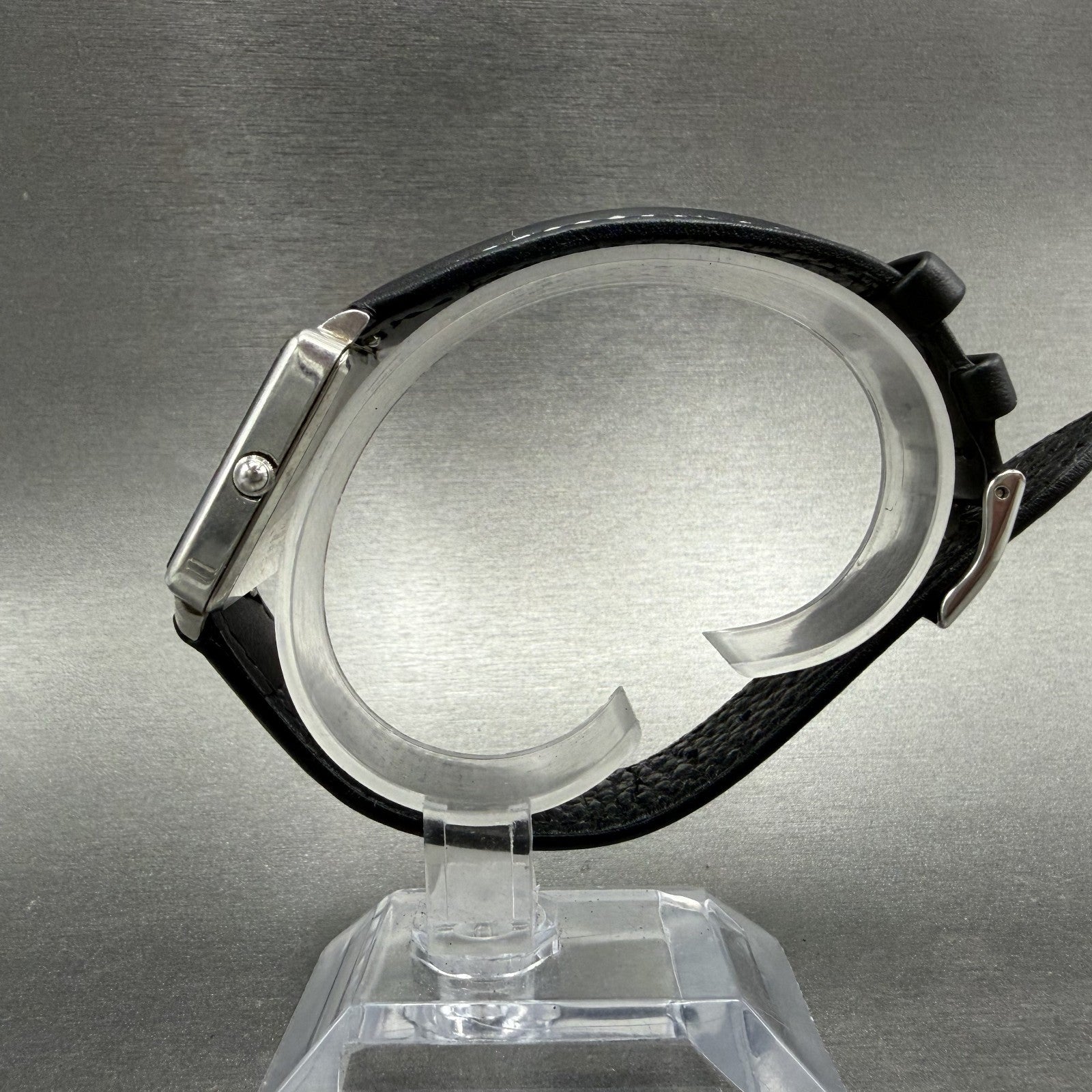Seiko Watch Men 28mm Black Dial Silver Tone Square Vintage 7820-5410 New Battery6