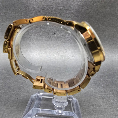 Movado Bold Watch Women 36mm Rose Dial Rose Gold Round 3600086 Crystals New Batt8