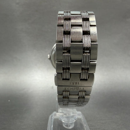 Tissot Automatic III Watch Men 39mm Black Dial Steel Daydate Round Runs W/Box8