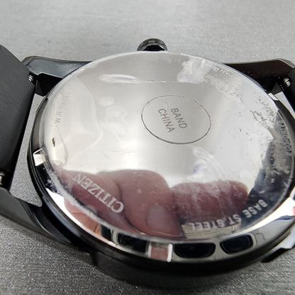 Citizen Eco-Drove CTO Watch Men 43mm Black Dial Black Tone Daydate RoundRuns