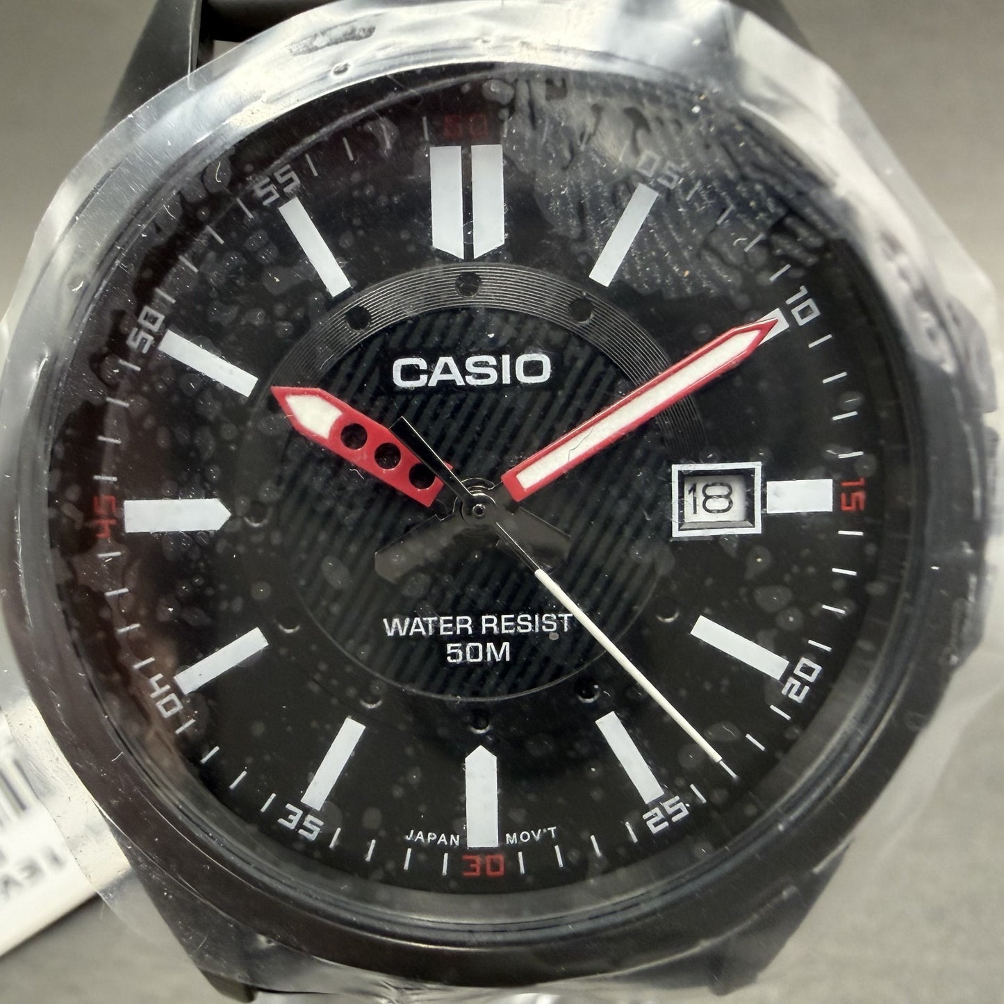 Casio MTP-E700 Watch Men 39mm Black Dial  Black Tone Date Metal Bracelet Round1