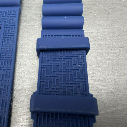Tissot Blue Silicone Band 22mm T640.117 ZT QSQ Connected Two Piece Steel Buckle8
