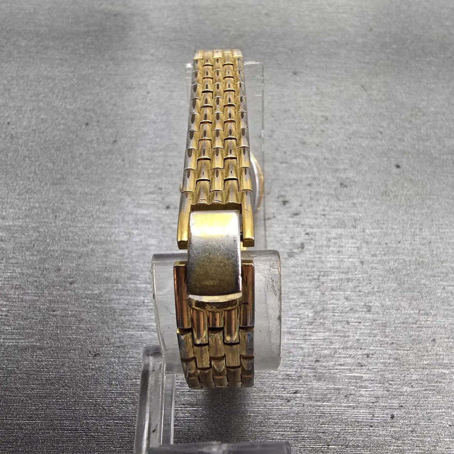 Seiko Watch Women 17mm Gold Dial Gold Tone Oval 1N00-5A39 New Battery Vintage7