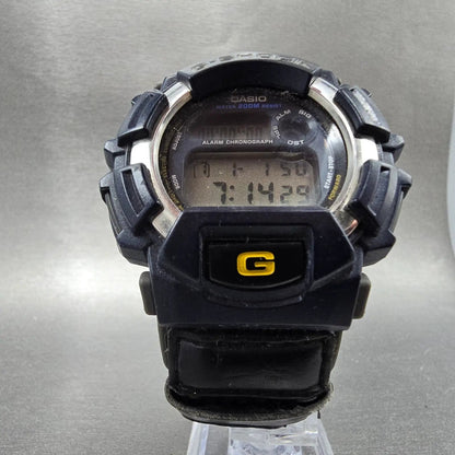 Casio G-Shock DW-9500 Watch Men 48mm Silver Blue Alarm Chronograph New Battery5