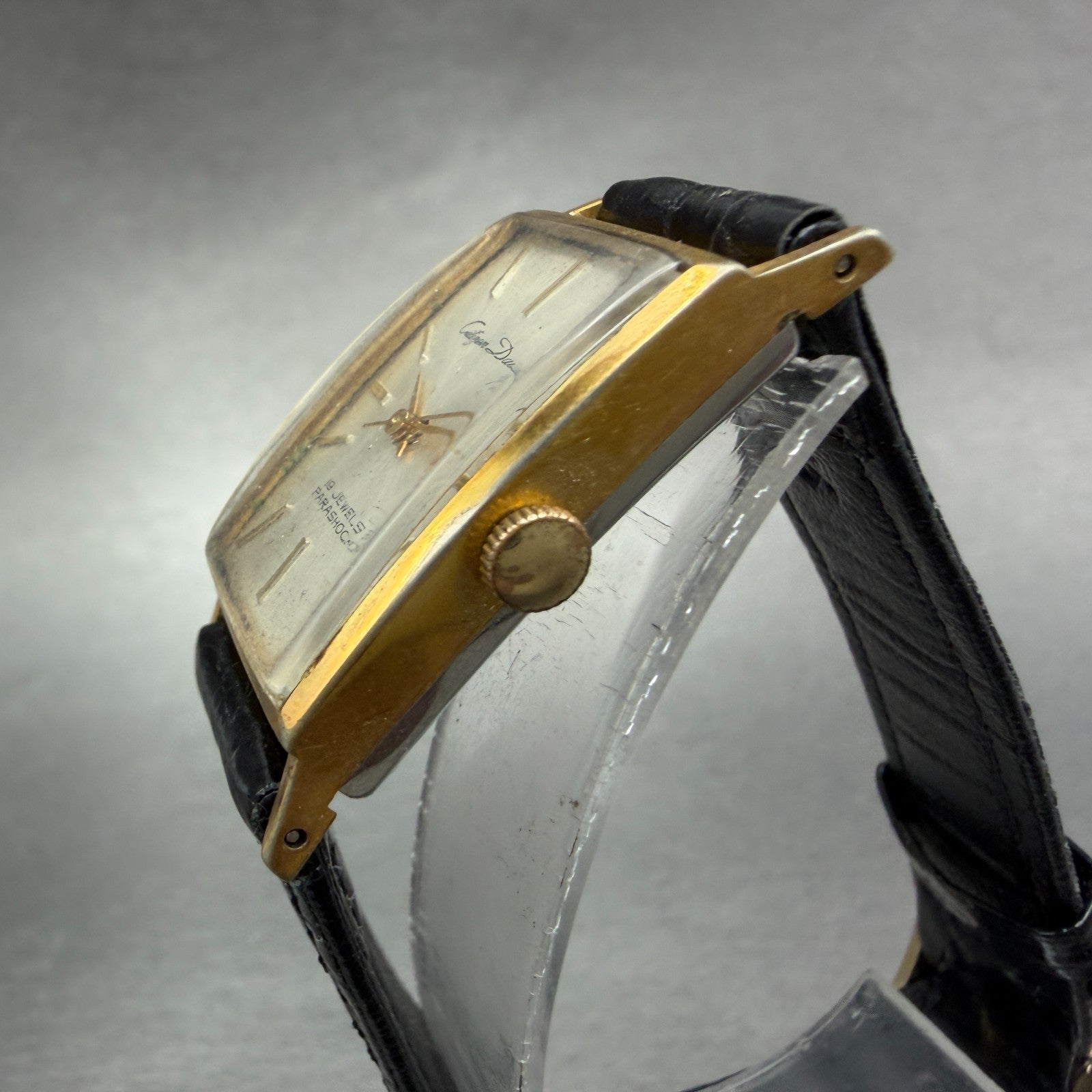 Citizen Daisy Tank Watch Women20mm Silver Dial Gold Tone Manual S6403 Runs2