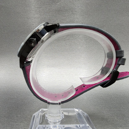 Movado Bold Watch Women 36mm Black Dial Black Case Breast Cancer ED New Battery