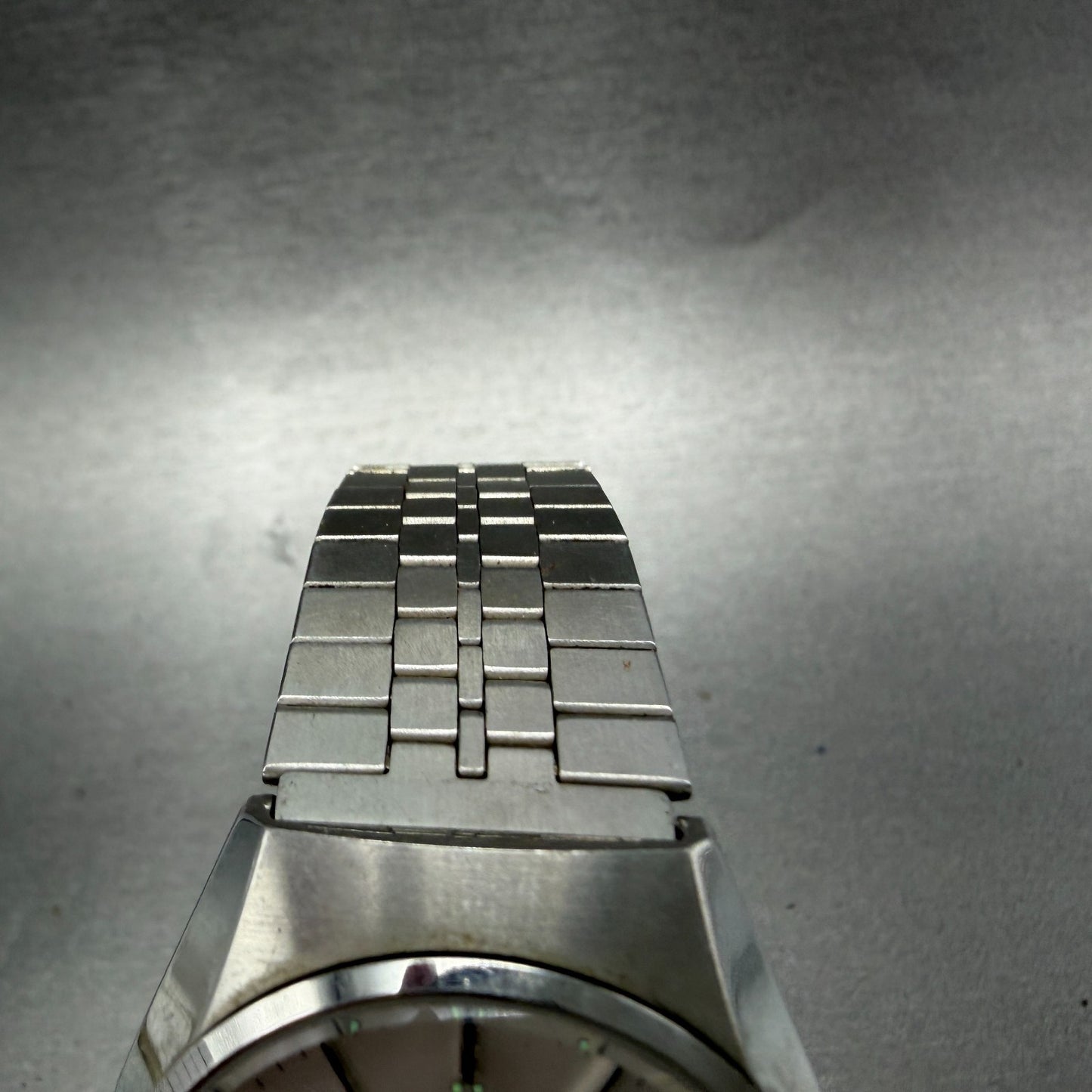 Citizen Crystron Watch Men 35mm Silver Dial Steel Daydate 4-730810 New Battery4