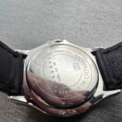 Movado Museum Watch Women 28mm Black Dial Silver Tone 84-E4-0823 New Battery8