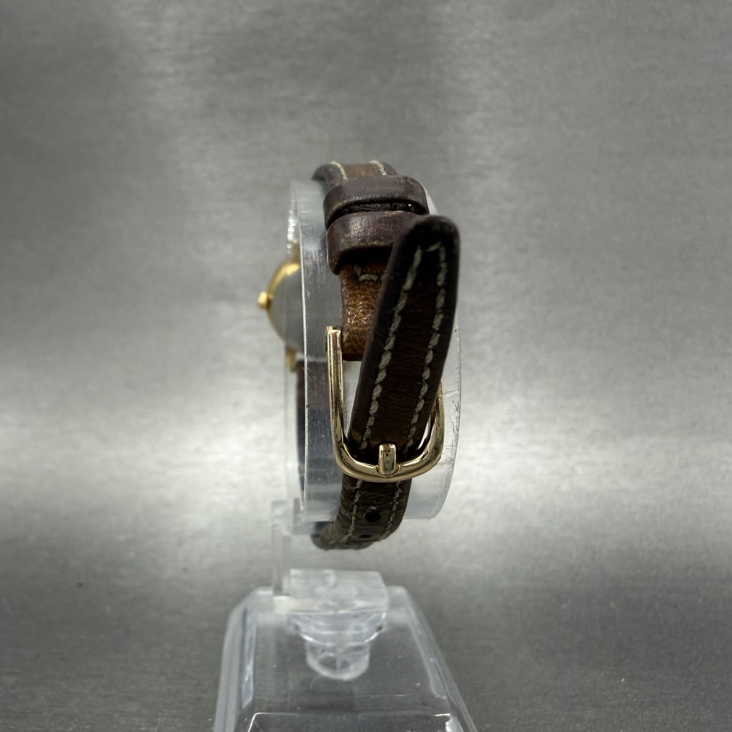 Seiko Watch Women 21mm Cream Dial Gold Tone Round 1N01-0E29 New Battery A7