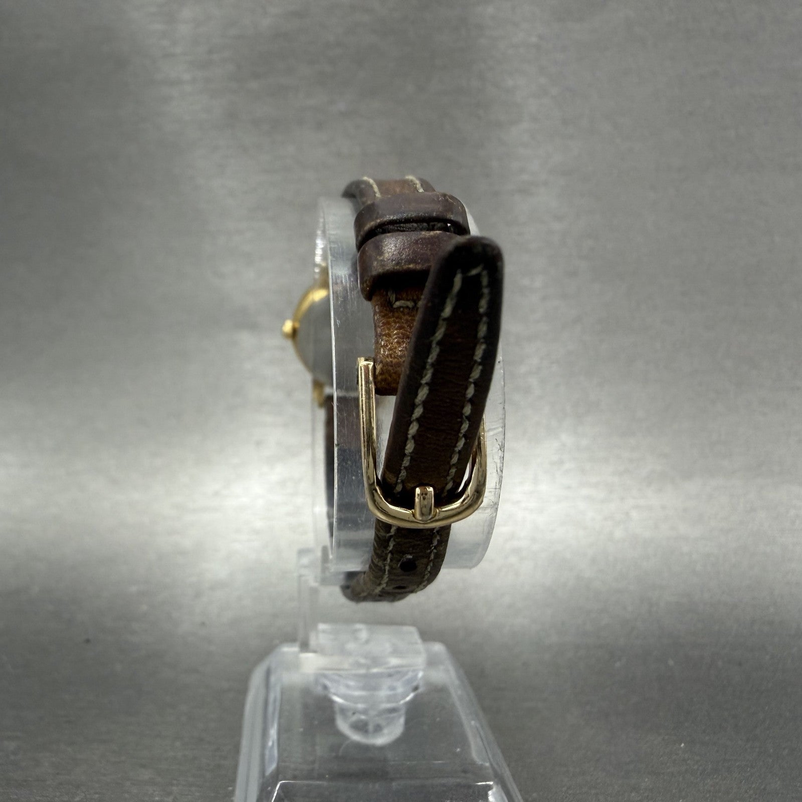 Seiko Watch Women 21mm Cream Dial Gold Tone Round 1N01-0E29 New Battery A7
