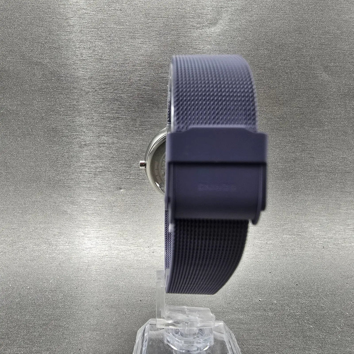 Bering Classic Watch Women 31mm Purple Dial Silver Purple Mesh Band Round Works28