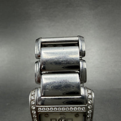 Bertolucci Fascino Tank Watch Women 23mm MOP Dial Stel Diamond Bezel New Battery4