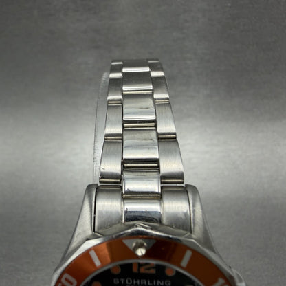 Stührling Lady Clipper Watch 29mm MOP Dial Steel Date Round New Battery4
