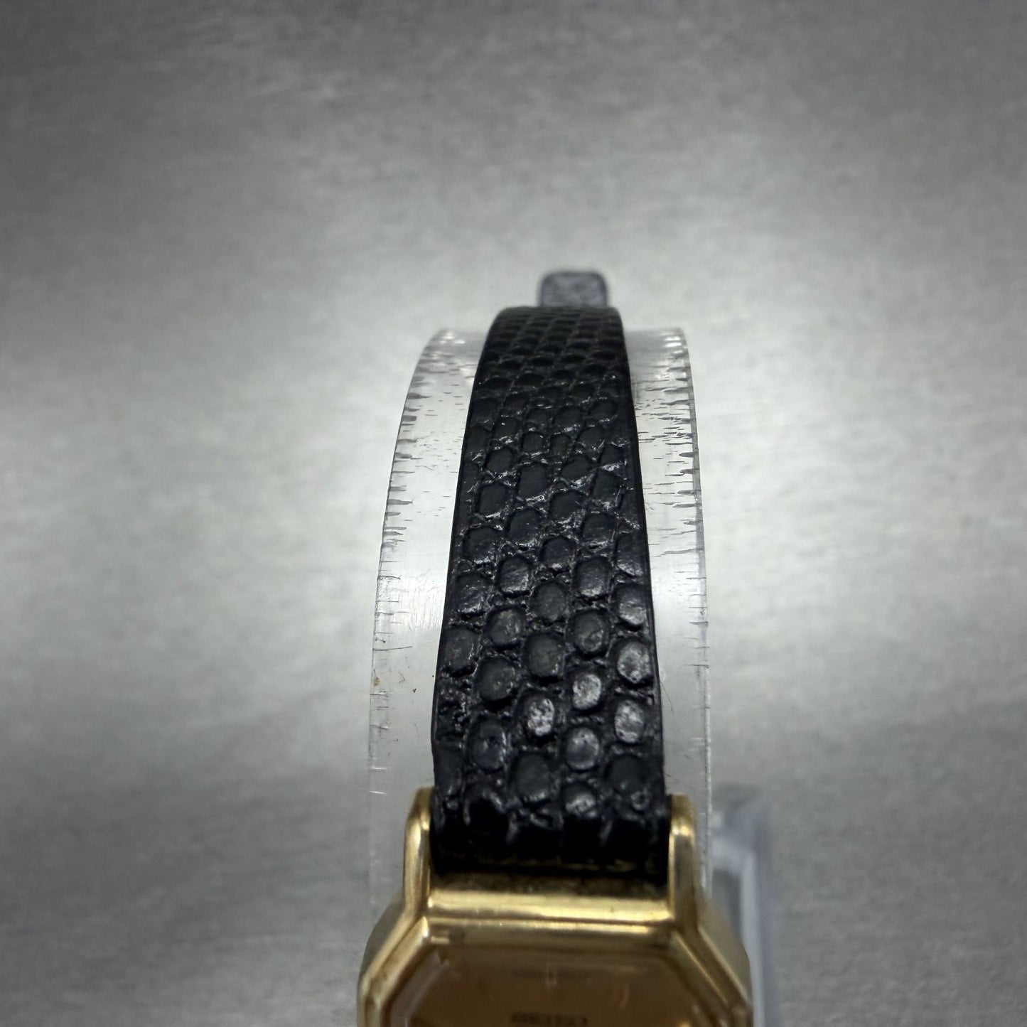 Seiko Watch Women 16mm Champagne Dial Gold Tone Octagon 2c20-5769 New Battery4