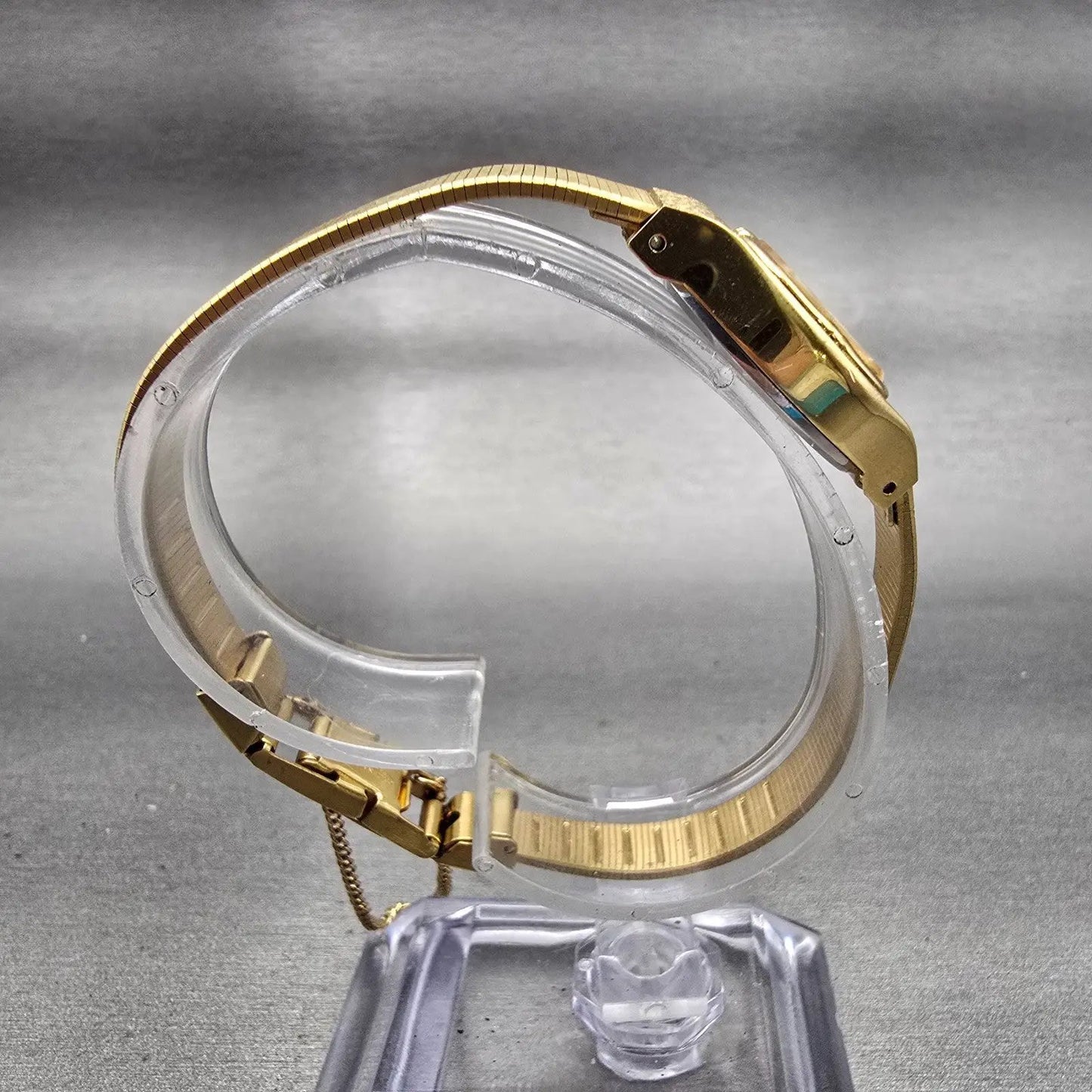 Citizen CQ Watch Women 19mm Gold Dial Gold Tone Oval 2030-943031 New Battery8