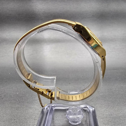Citizen CQ Watch Women 19mm Gold Dial Gold Tone Oval 2030-943031 New Battery8