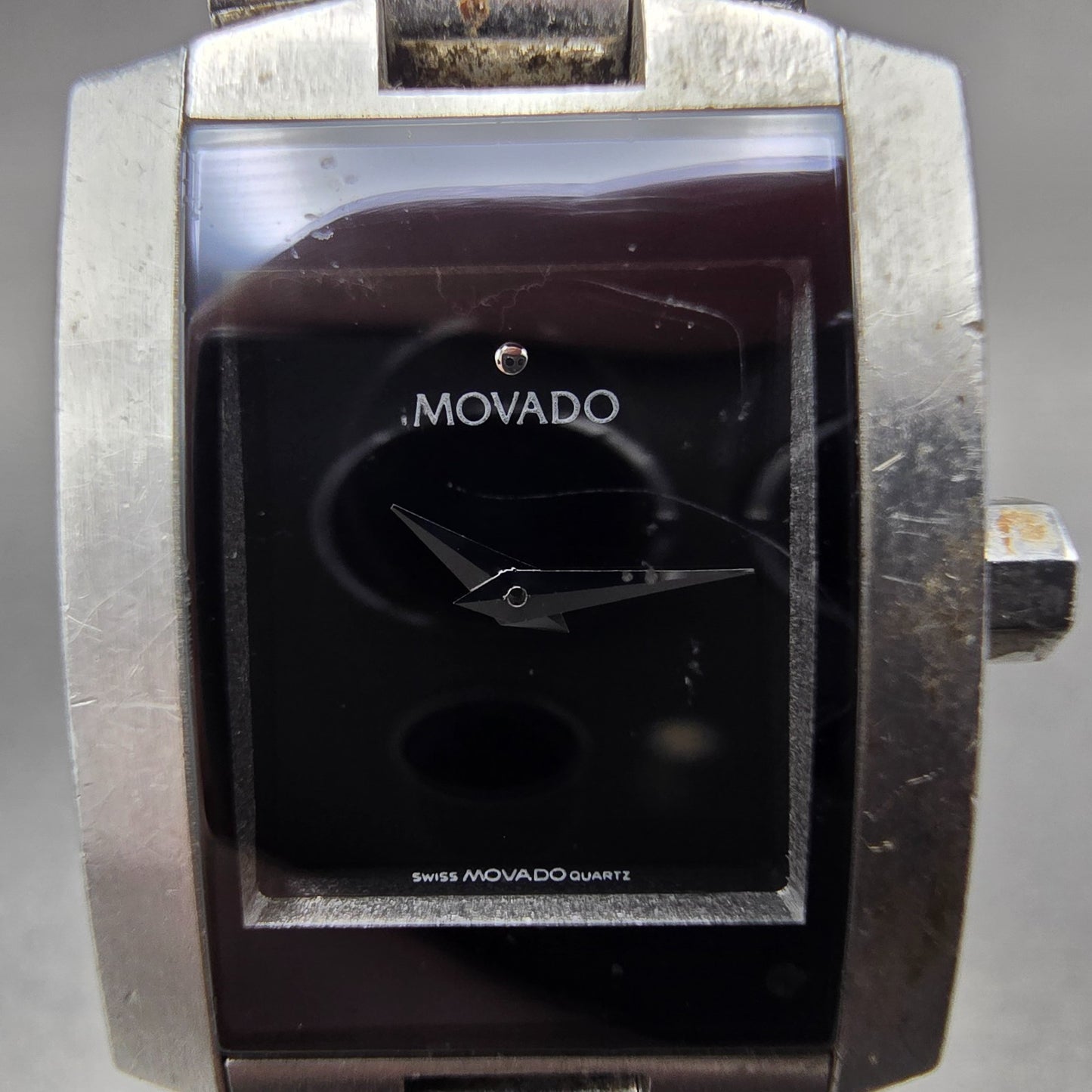 Movado Eliro Watch Women 22mm Black Dial Stainless Steel 84 C1 415.A PARTS2