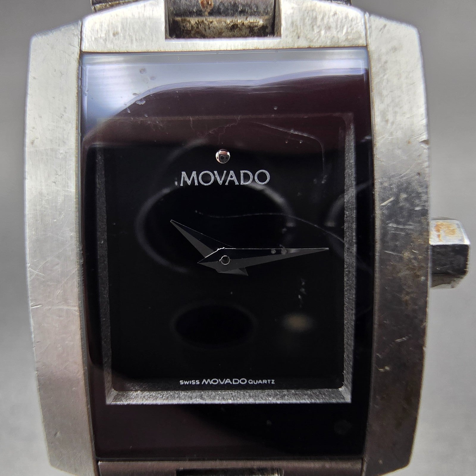 Movado Eliro Watch Women 22mm Black Dial Stainless Steel 84 C1 415.A PARTS2