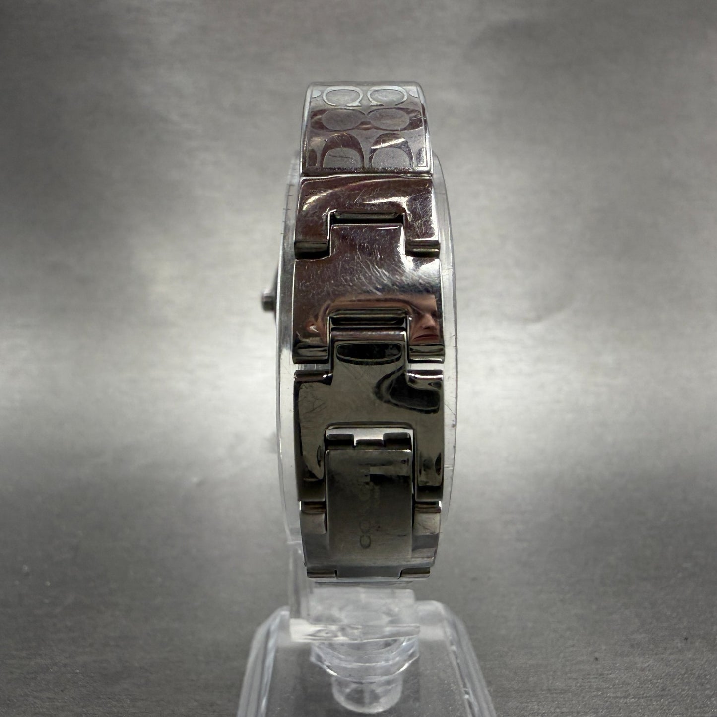 Coach Delancey Watch Women 28mm Silver Dial Steel Round  New Battery7