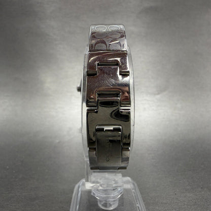 Coach Delancey Watch Women 28mm Silver Dial Steel Round  New Battery7