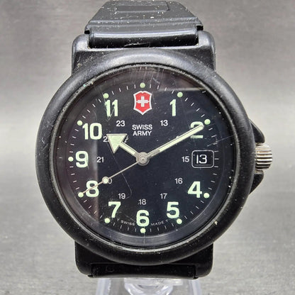 Victorinox Swiss Army Renegade Watch Men 38mm Black Dial Black Tone Date PARTS0