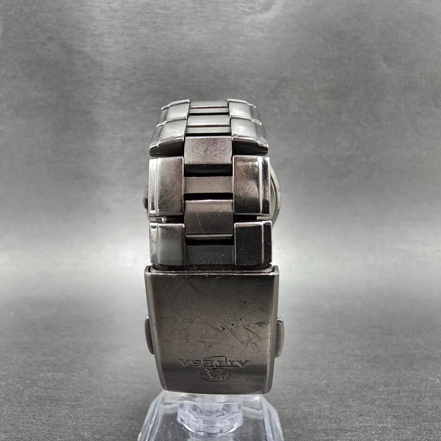 Citizen Eco-Drive Attesa Watch Men 38mm White Dial Titanium Atomic Date PARTS!!!9