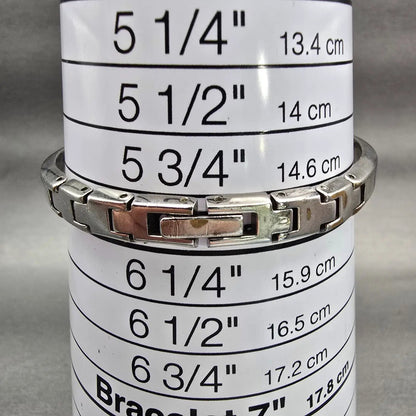 Citizen Watch Women 15mm Champagne Dial Two Tone Rectangle 5421-K15044 New Batt9