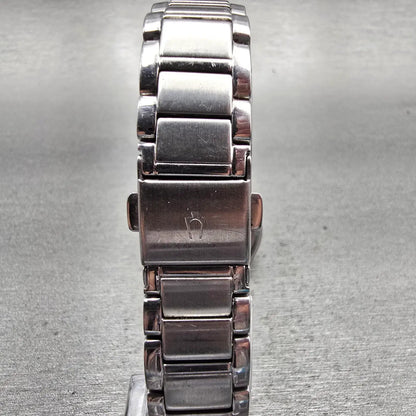 Bulova Watch Women 28mm Silver Dial Silver Tone Round 96L175 New Battery7