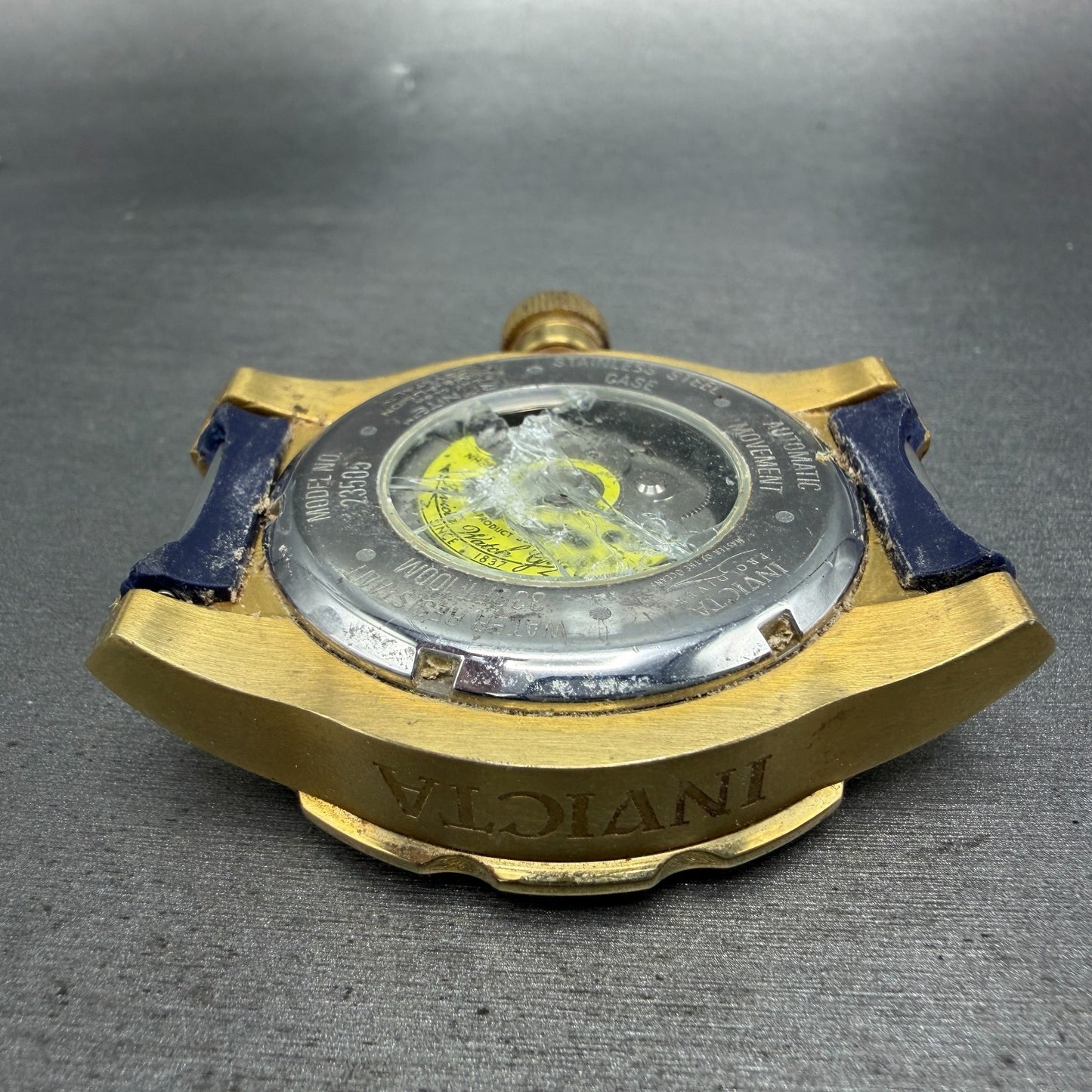 Invicta Pro Diver Exclusive Automatic Watch Men 51mm Blue Dial Gold 23505 PARTS8