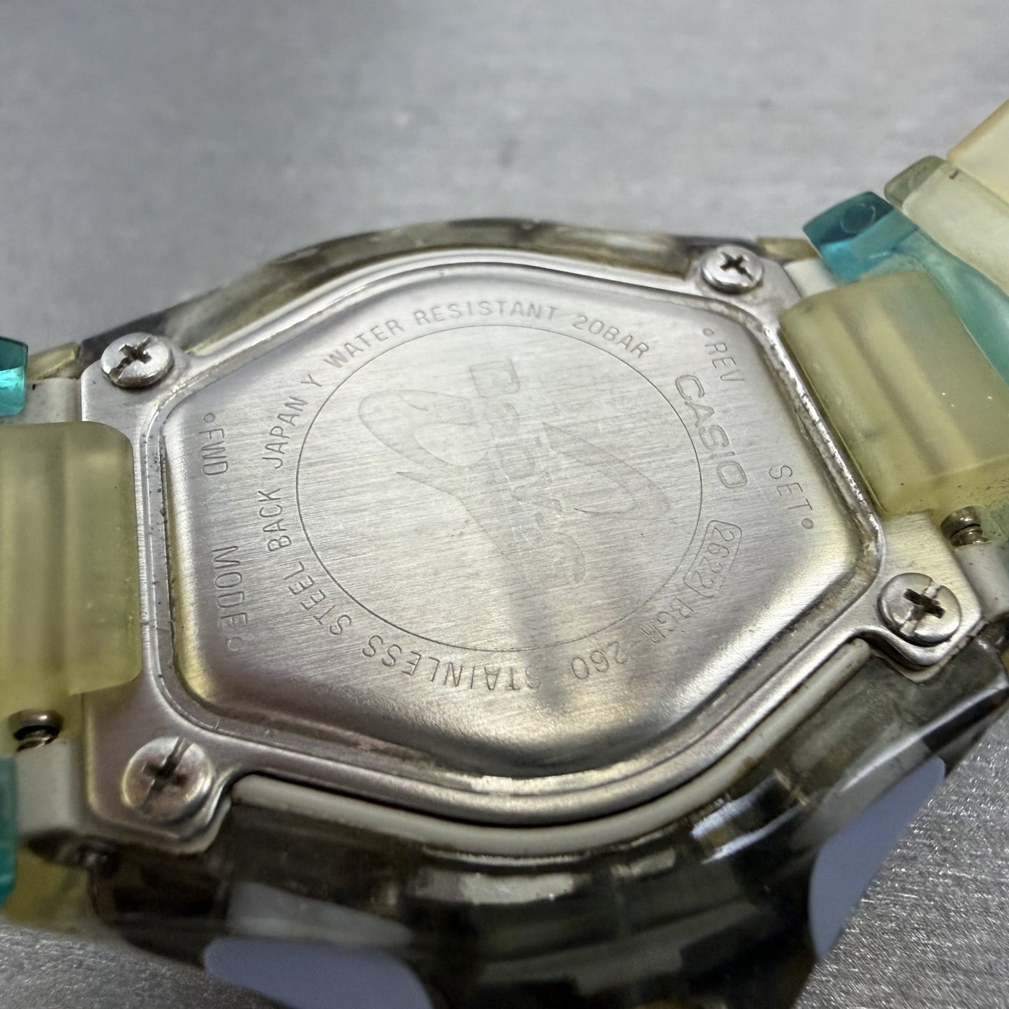 Casio BabyG Watch Women 42mm Digital Clear Case Alarm Chrono BGR260 New Batt9