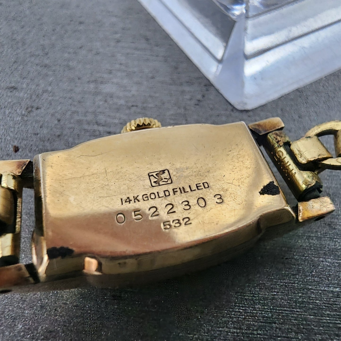 Seiko Solar Tank Watch Women 15mm Silver Dial Gold Filled Manual 532 Runs9