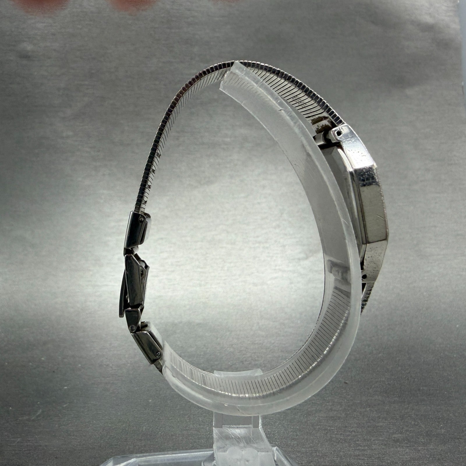 Seiko Watch Women 21mm Silver Dial Silver Tone Octagon 2621-5100 New Battery8