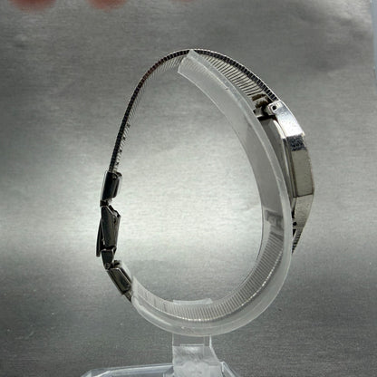 Seiko Watch Women 21mm Silver Dial Silver Tone Octagon 2621-5100 New Battery8