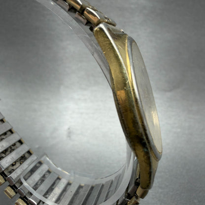 Hamilton Watch Men 34mm Silver Dial Gold Tone Date Round NO CASEBACK PARTS4