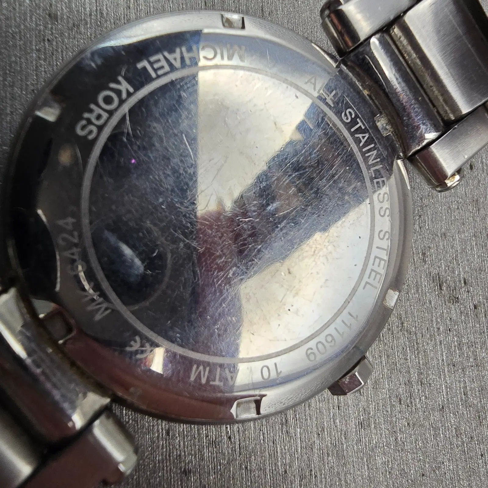 Michael Kors Parker Watch Women 39mm MOP Dial Silver Tone Gemmed MK6424 New Batt10